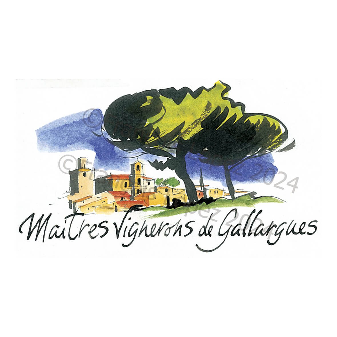 Wine cellar logo “Master winegrowers of Gallargues”