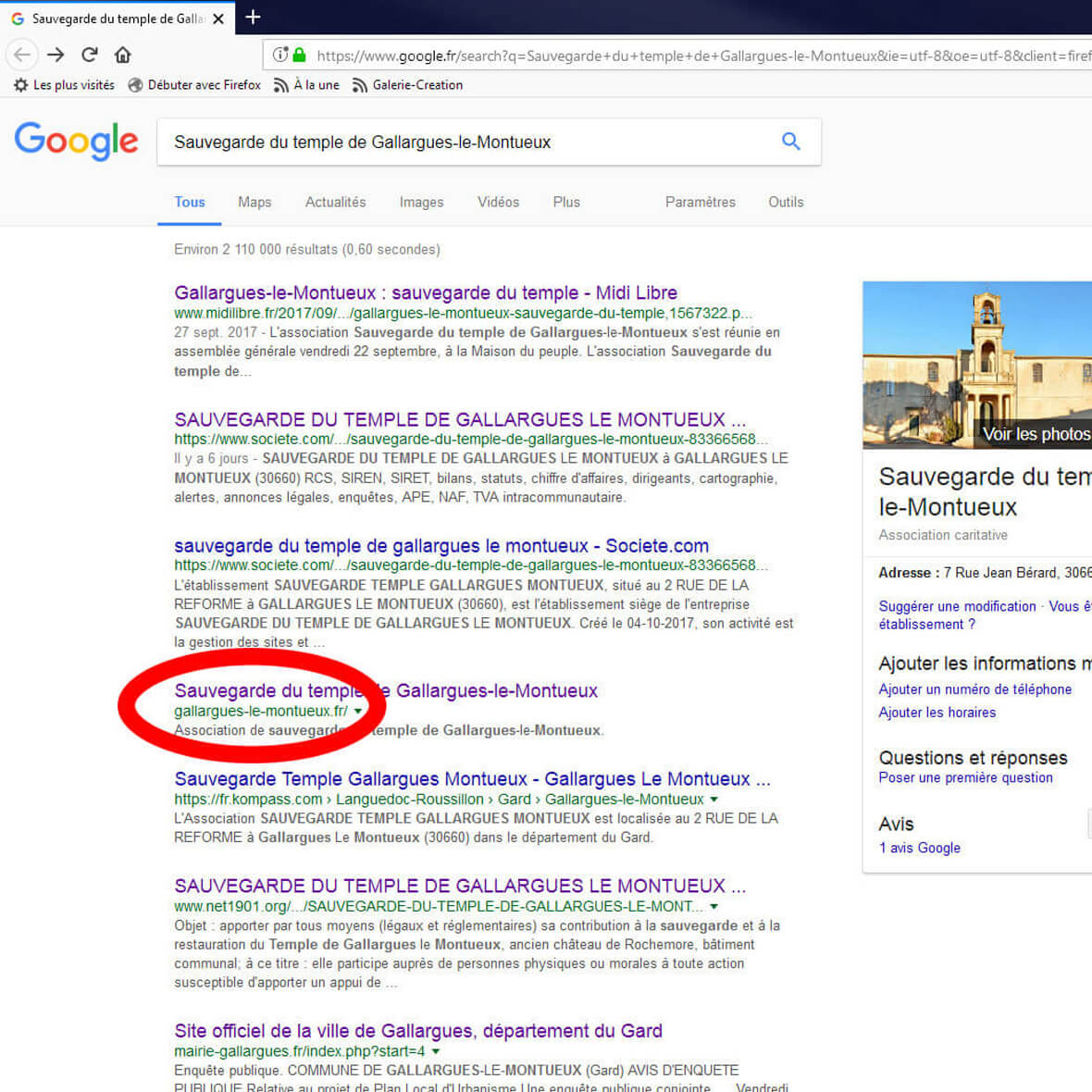 screenshot google search "saving the temple ..."
