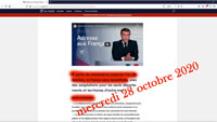 Covid-19 et confinement 2020 à Gallargues-le-Montueux, discours du Président 28 octobre 2020
